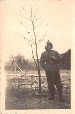 Pionier mit Wendejacke bei Witebsk Ostfront