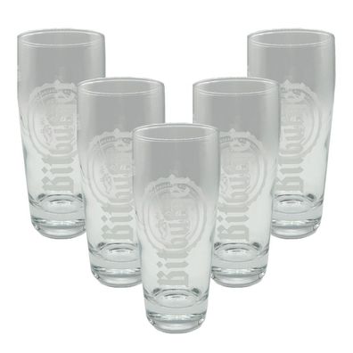 Bitburger Glas 6er-Set Bierglas 0,2l geeicht