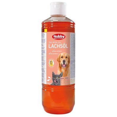 Nobby Hund Dog Katze Cat Lachsöl 500 ml