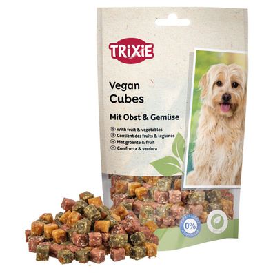 Trixie Hundesnack Vegan Cubes mit Obst & Gemüse 100g Klima Tierwohl Umweltschutz