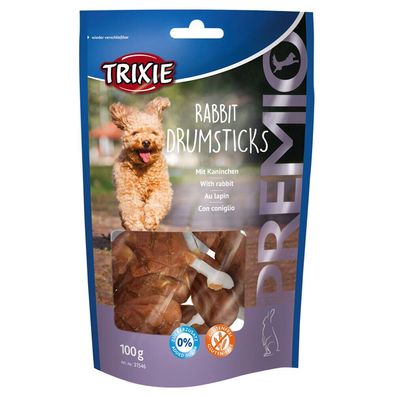 6 Stück Trixie Premio Rabbit Drumsticks 100 g je Pack Sparpaket