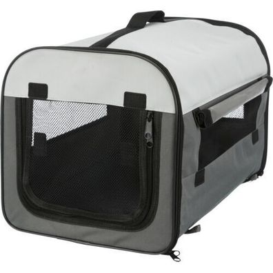 Trixie Soft Kennel Hund Box Transportbox Basic XS 32×32×47cm dunkelgrau/hellgrau