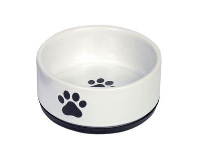 Nobby Keramik Napf "Paw"schwarz/weiss 14 x 6,5 cm