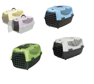 TrixiTransportbox Capri 1 oder 2 Belüftungsschlitzen Streichelklappe Katze Hund