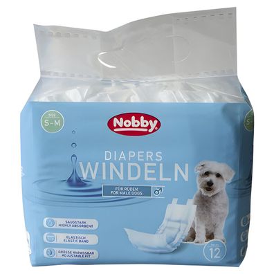 Nobby Windeln 12 St. für Rüden diverse Größen Hundepflege Hygiene Hund