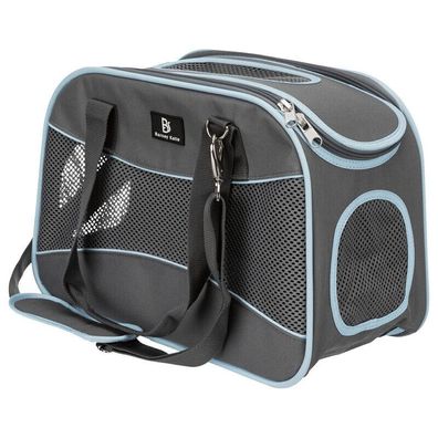 Trixie Tasche Alison grau/blau Hunde formstabil Polyester