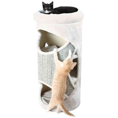 Trixie Cat Tower Katze Kratzbaum Gracia 85 cm, lichtgrau/grau-meliert