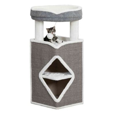 Trixie Cat Tower Katze Kratzbaum Arma 98 cm, grau/weiß