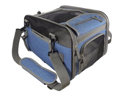 Nobby Fahrradtasche "TOUR"blau 40 x 24 x 24 cm Hund Katze Dog Cat Transport