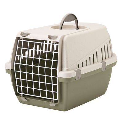 Nobby Transportbox Happy Planet "TROTTER 1"gruen 49 x 33 x 30 cm Hund Dog Katze