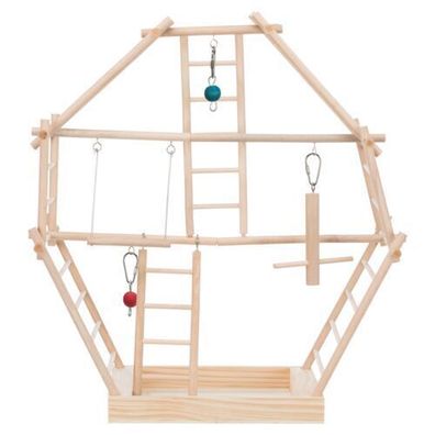 Trixie Leiter Spielplatz Kanarien Wellensittiche, Holz 44 × 44 × 16 cm