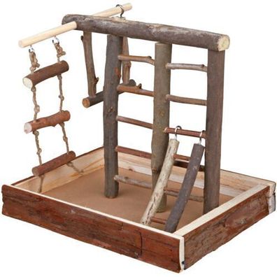 Trixie Spielplatz Kanarien Wellensittiche, Rindenholz 28 × 25 × 22 cm