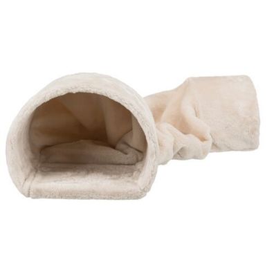 Trixie Kuscheltunnel mit 2 Ausgängen, Zwergkaninchen 27 × 21 × 80 cm, beige