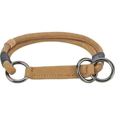 Trixie BE NORDIC Zug-Stopp-Halsband XS-XL Leder braun Hund