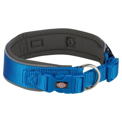 Trixie Premium Hunde Halsband, extra breit, royalblau/grafit, diverse Größen