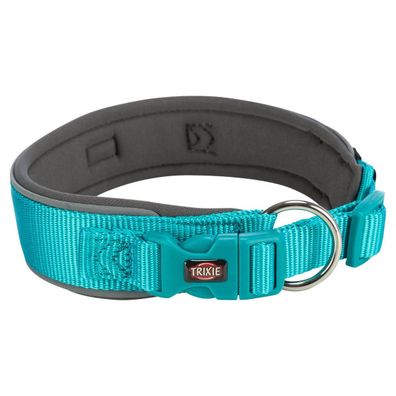 Trixie Premium Hunde Halsband, extra breit, ozean/grafit, diverse Größen