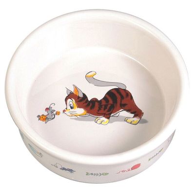 Trixie Keramiknapf mit Katze Maus Motiv 12 cm 200 ml NEU