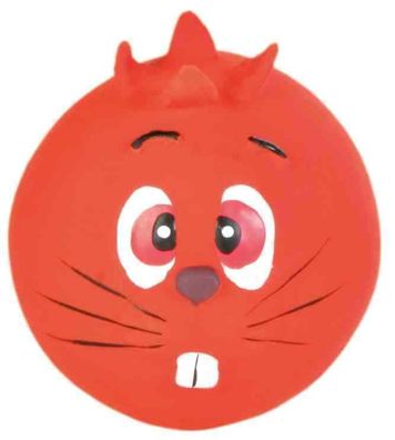 Trixie Ball Faces 6 cm Latex diverse Motive mit Stimme Hundespielzeug Balltier