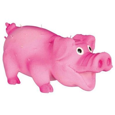 Trixie Borstenschwein Tierstimme 10cm Latex Spielzeug Kauen Hund