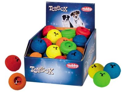 Nobby Vollgummi SnackToy 6 cm Snackball Futterball Beschäftigungsball Leckerli