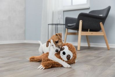 Trixie Faultier Plüsch Polyester mit Stimme Hund Dog Spielzeug Relax Spaß 56 cm