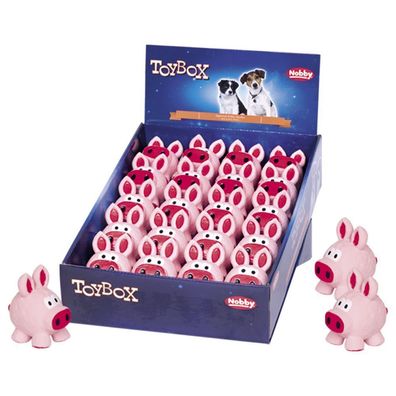 Nobby Latex Coole Sau - 9 cm - Hundespiel Apportierspiel Spielzeug - Quietscher