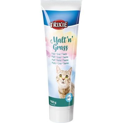 Trixie Malt'n'Grass Paste Katzenmalz gegen Haarballenbildung Verdauung Katze