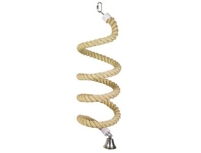 Nobby Cage Toy, Sisal Seil Spirale natur gross Vogel Sittiche und Papageien