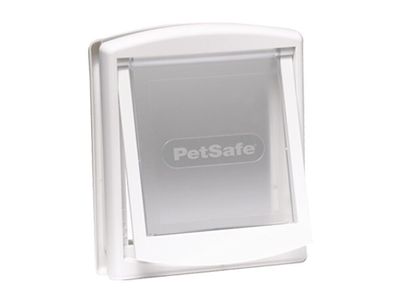 Nobby PetSafe Tür 715weiss / transparent 23,6 x 19,8 cm 2 Wege Freilauftür Katz