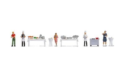 NOCH H0 16276 Figuren-Themenwelt „Buffet“,