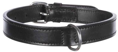 Trixie Hunde Dog Halsband Active schwarz , einfach Echtleder XS-S S M M-L L L-XL