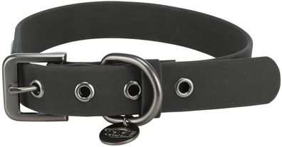 Trixie CityStyle Halsband Hund Dog Gurtband PVC-Ummantelung schwarz