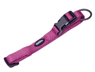 Nobby Halsband "Classic Comfort" Hund Dog Nylon himbeere; L: 50-65 cm; B: 25 mm