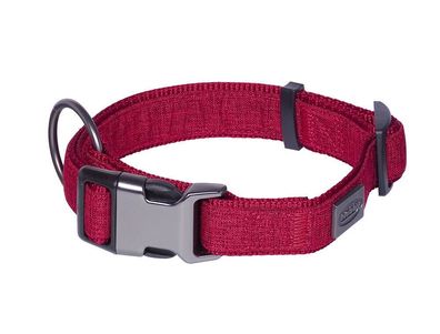 Nobby Halsband Linen Deluxe Hund Dog Nylon Leinenoptik XXS XS S M L X XL Farben