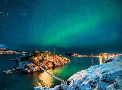 Nordlichter in Tromsø, Norwegen