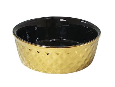 Nobby Keramik Napf "Gold"gold/schwarz 15 x 6 cm, 0,50 l