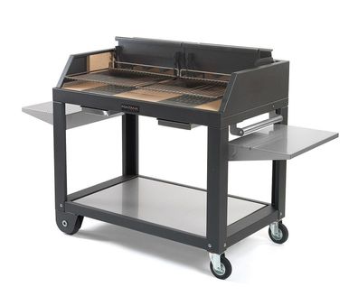 Grill Fontana Egeo 80 Befeuerung mit Holz und Kohle