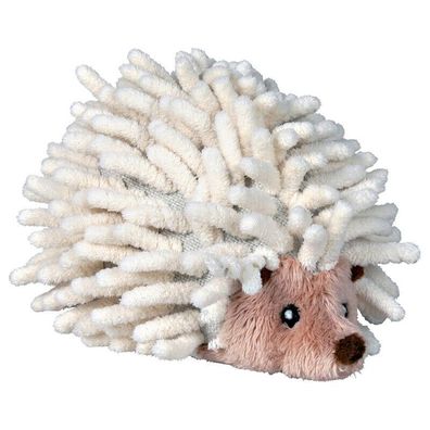 Trixie Hundespielzeug Igel, Plüsch, weiß, 12 cm oder 17 cm Hund Dog Spielzeug