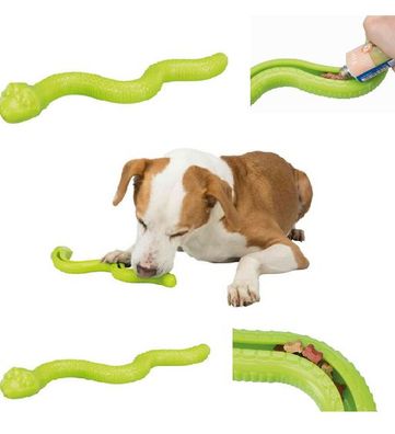 TRIXIE Snack-Snake 42 cm TPR Snacky Schlitz befüllbar Leckerlie-Schlange robust