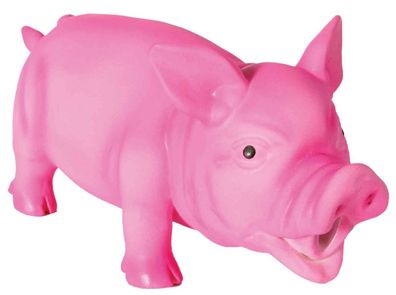 Trixie Spielzeug Hunde Spielzeug Schwein Original-Tierstimme Kauspielzeug 17 cm