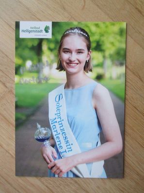 Heilbad Heiligenstadt Soleprinzessin Marlene I. - handsigniertes Autogramm!!!