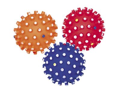 Nobby Vinyl Noppenball "CLASSIC" mit Squeakerfarbig sortiert 10 cm Hund