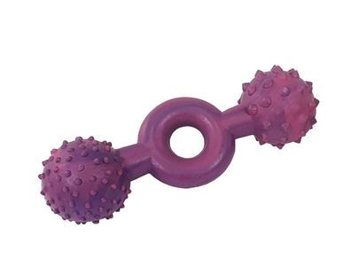 Nobby Vollgumm Ringhantel15 cm lila/pink Hund Spielzeug Kauen