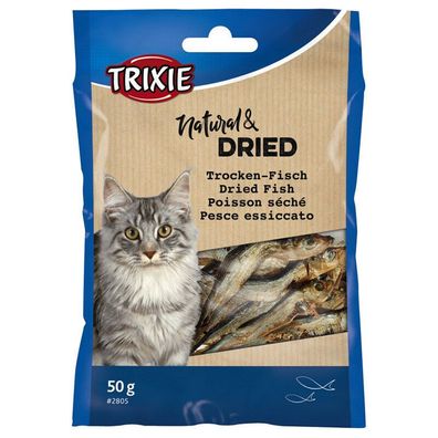 Trixie Trockenfisch für Katzen 50 g, Katzensnack Leckerlies Cat Belohung*