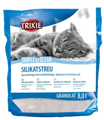 Trixie Simplen Clean Katzenstreu 8 Ltr. Granulat Silikat Silakatstreu