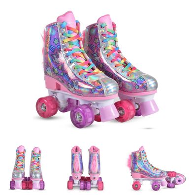 B-Ware Byox Rollschuhe Einhorn, PU-Räder beleuchtet, ABEC-5 Lager