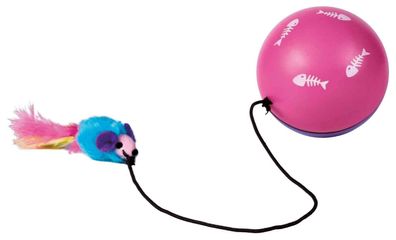 Trixie Turbinio Ball mit Motor 9 cm Katzenspielzeug Katzen Spielzeug