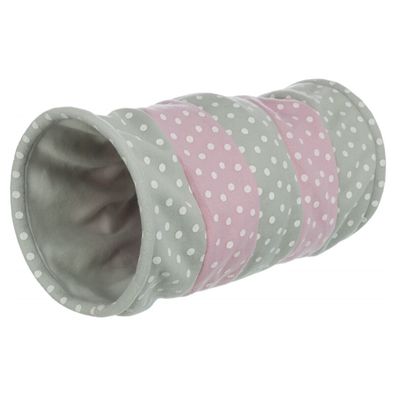 Trixie Katzen Spieltunnel, Fleece bunt, x 25 x 50 cm Katze Cat