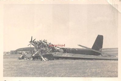 Zerstörtes russ. Martinbomber Flugzeug Flugplatz Minsk Ostfront