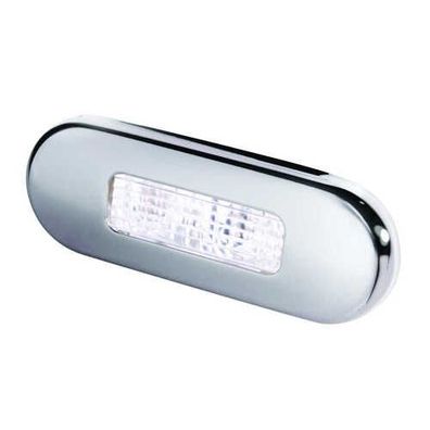 Hella LED Stufenleuchte weiß rostfrei poliert 2XT 959 680-811